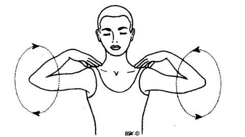 Вращение в плече улучшат кровоснабжение и трофику в соединении.